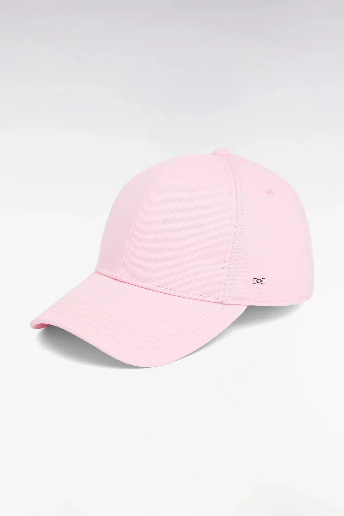 Casquette unie en coton rose