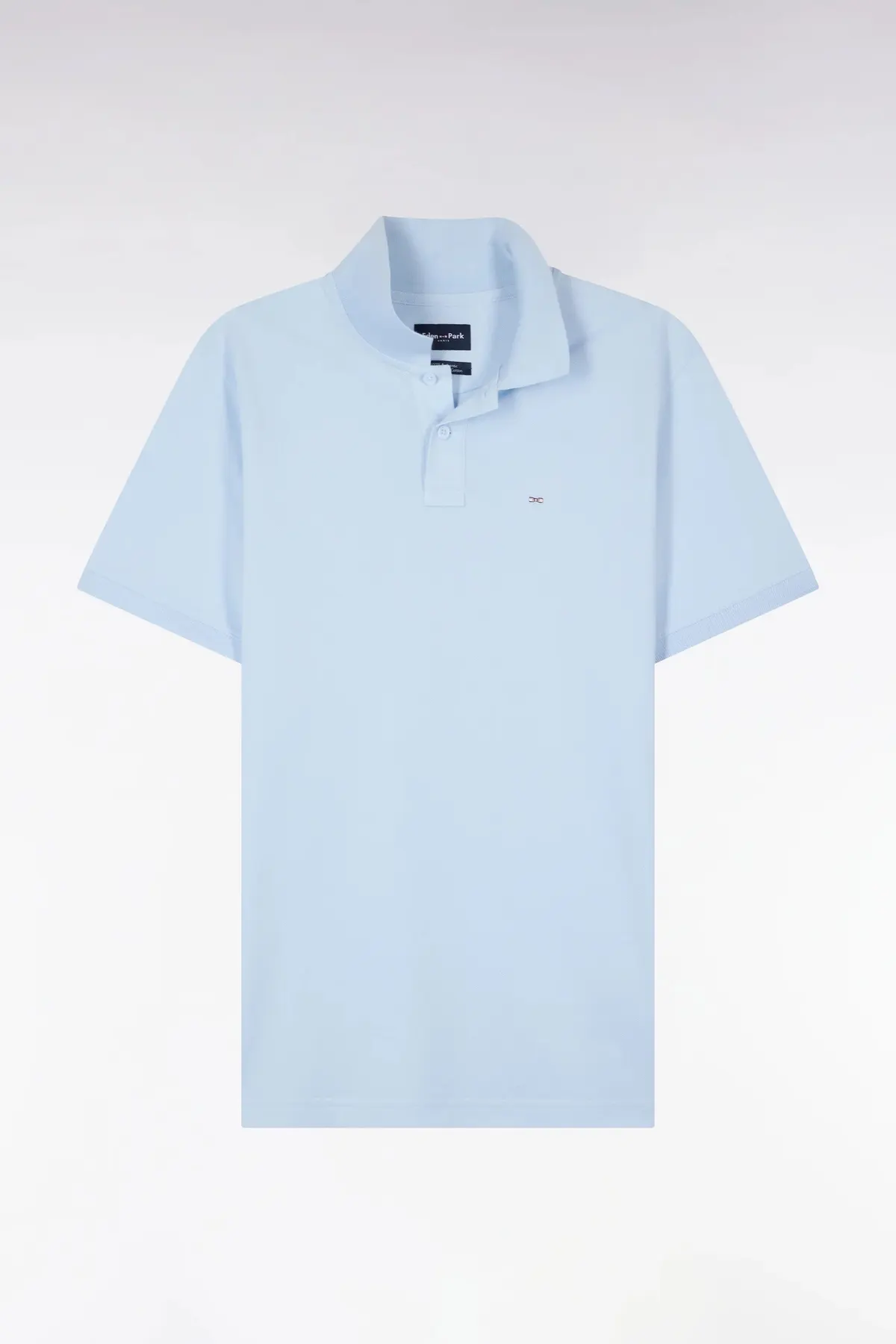 Polo à manches courtes en coton ciel coupe regular