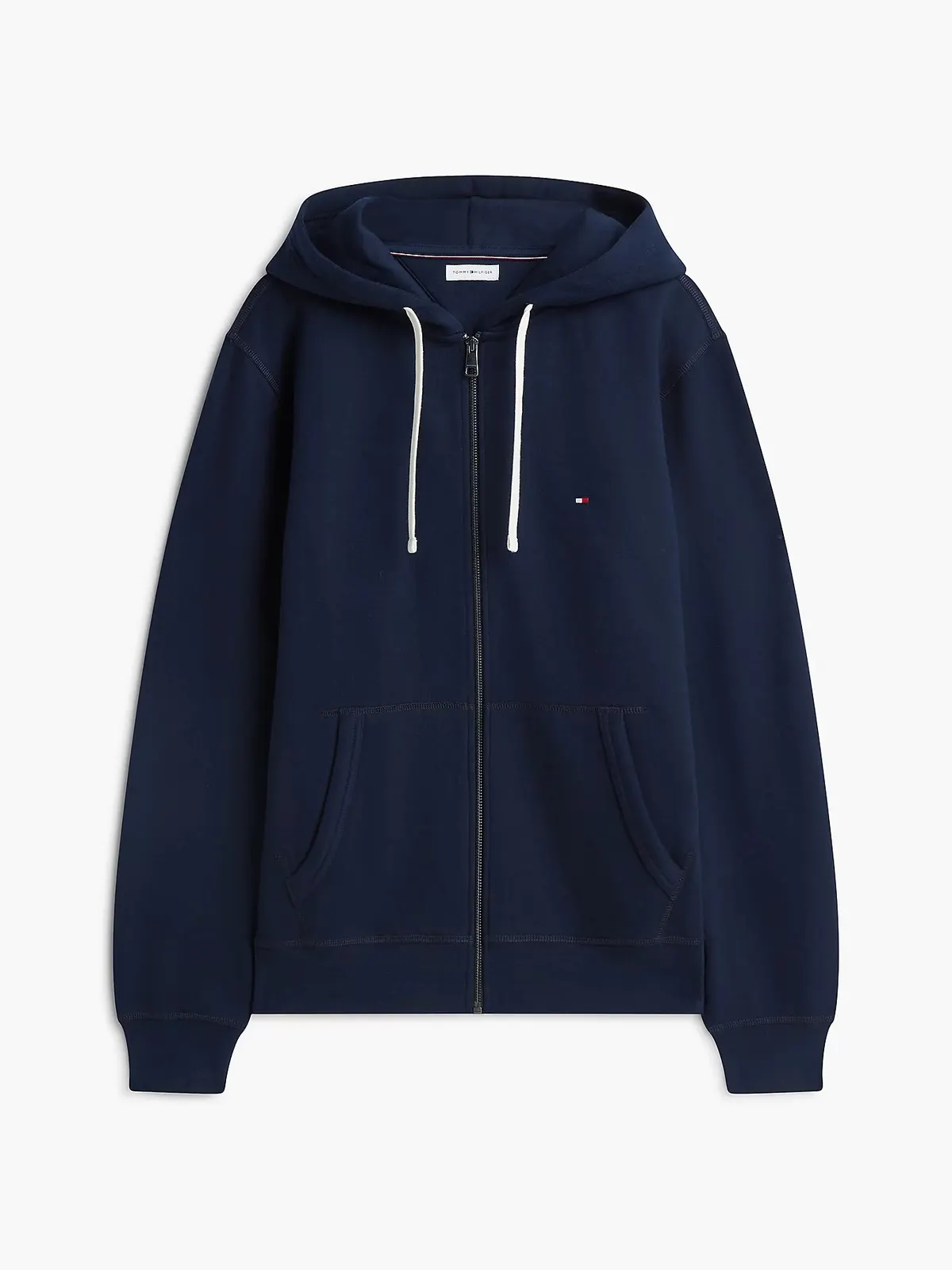 Suite à capuche zippé à drapeau brodé