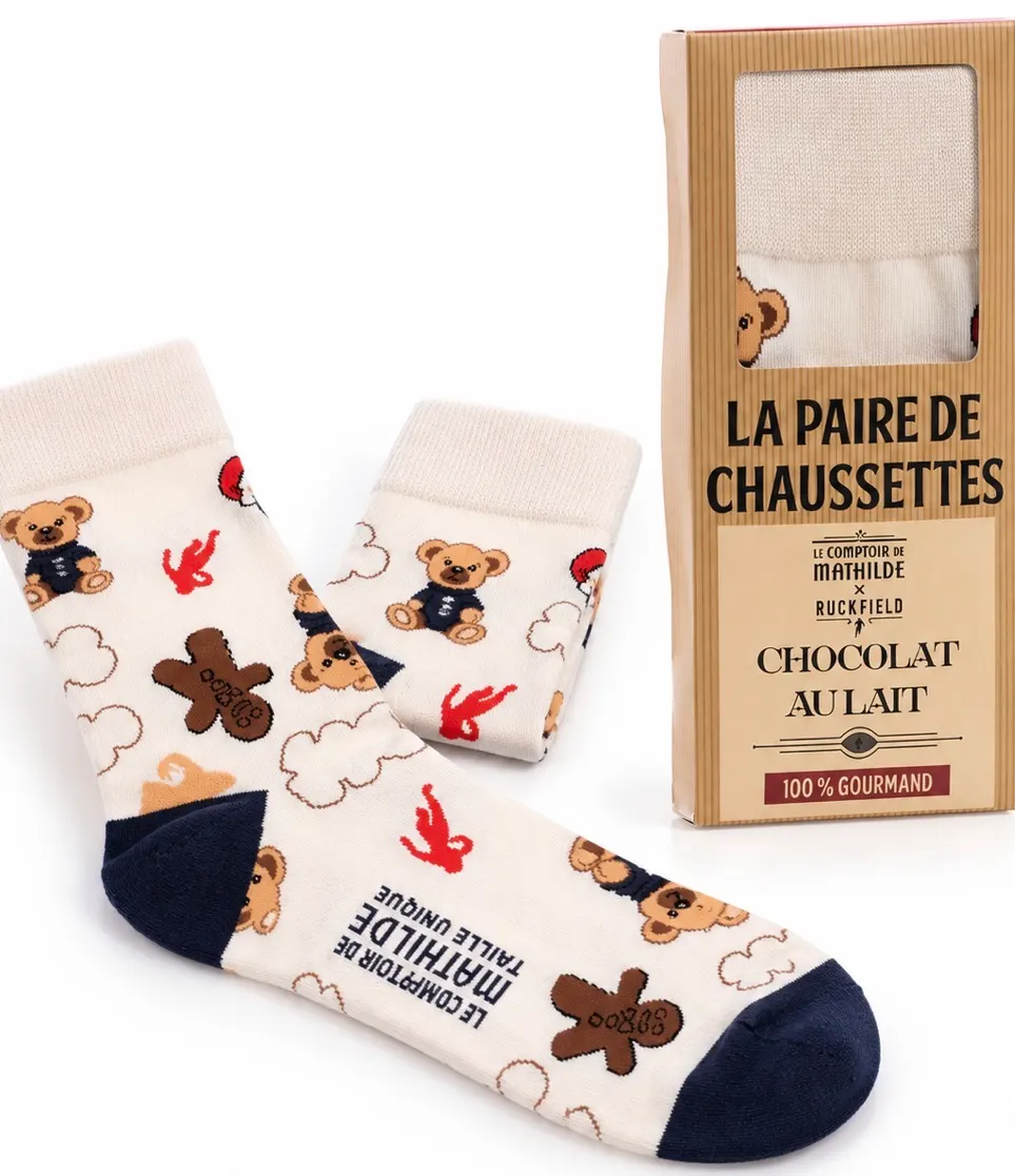 Chaussettes " esprit de Noël " Ruckfield X le Comptoir de Mathilde