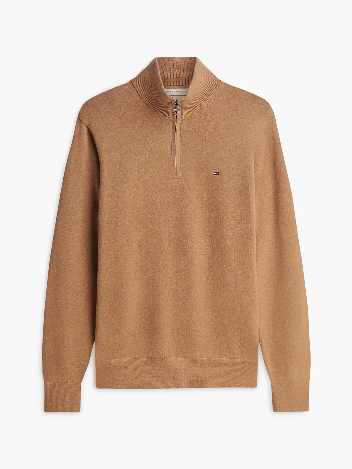 PIMA ORG CTN CASHEMERE ZIP MOCK